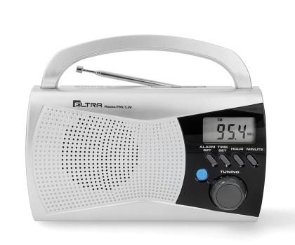 Radio i budzik ELTRA KINGA - srebrne
